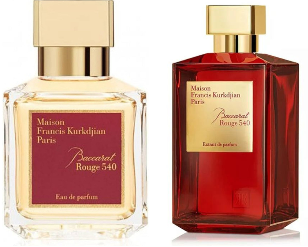 Eau de parfum e o extrato do perfume Maison Francis Kurkdjian Baccarat Rouge 540 (Fotos: Reprodução)