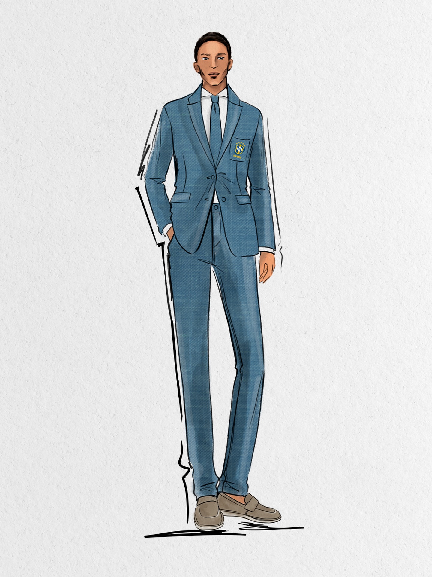 Trajes oficiais da Seleção Brasiliera para a Copa 2026 (Foto: Reprodução/Instagram)