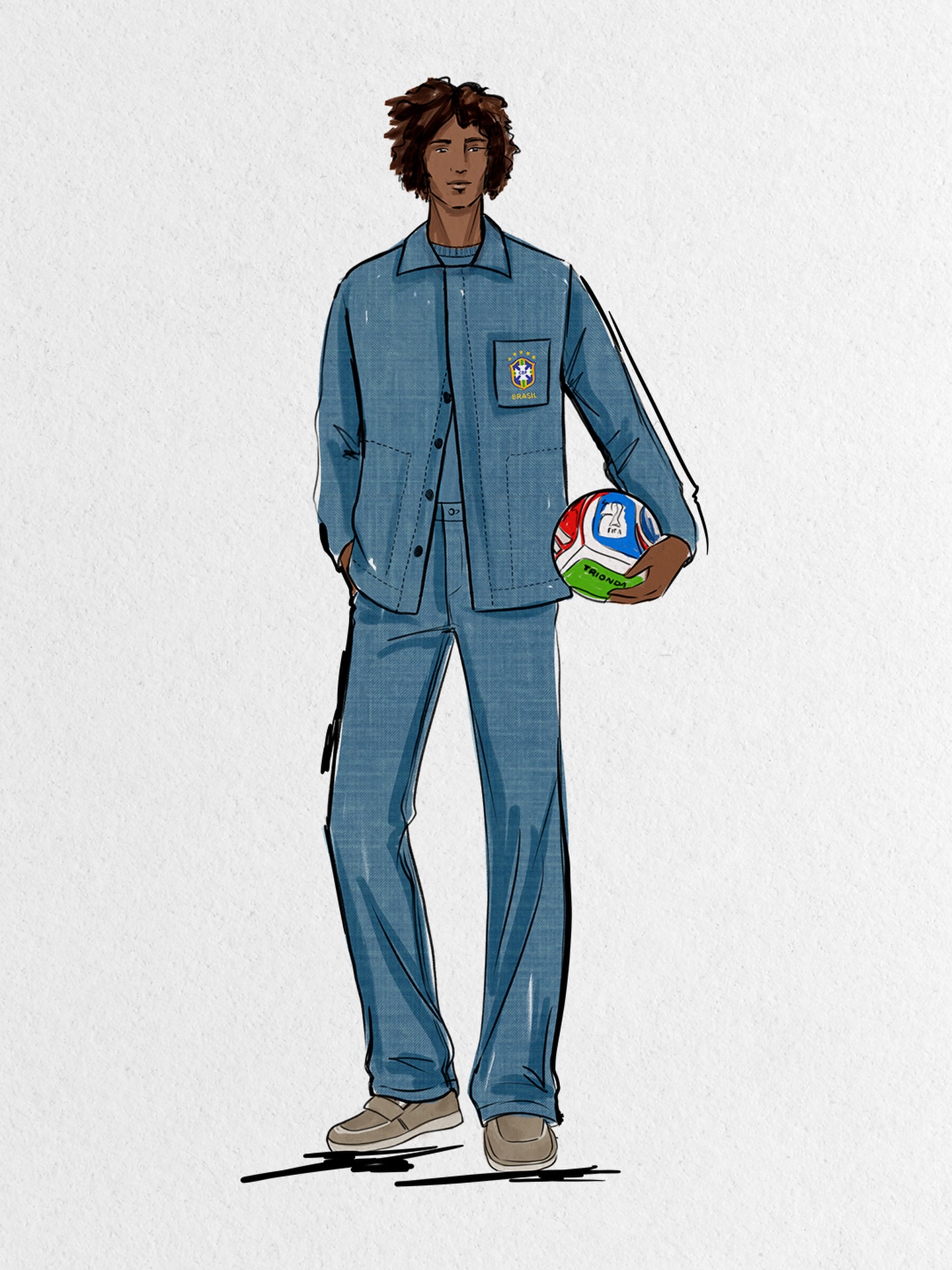 Trajes oficiais da Seleção Brasiliera para a Copa 2026 (Foto: Reprodução/Instagram)