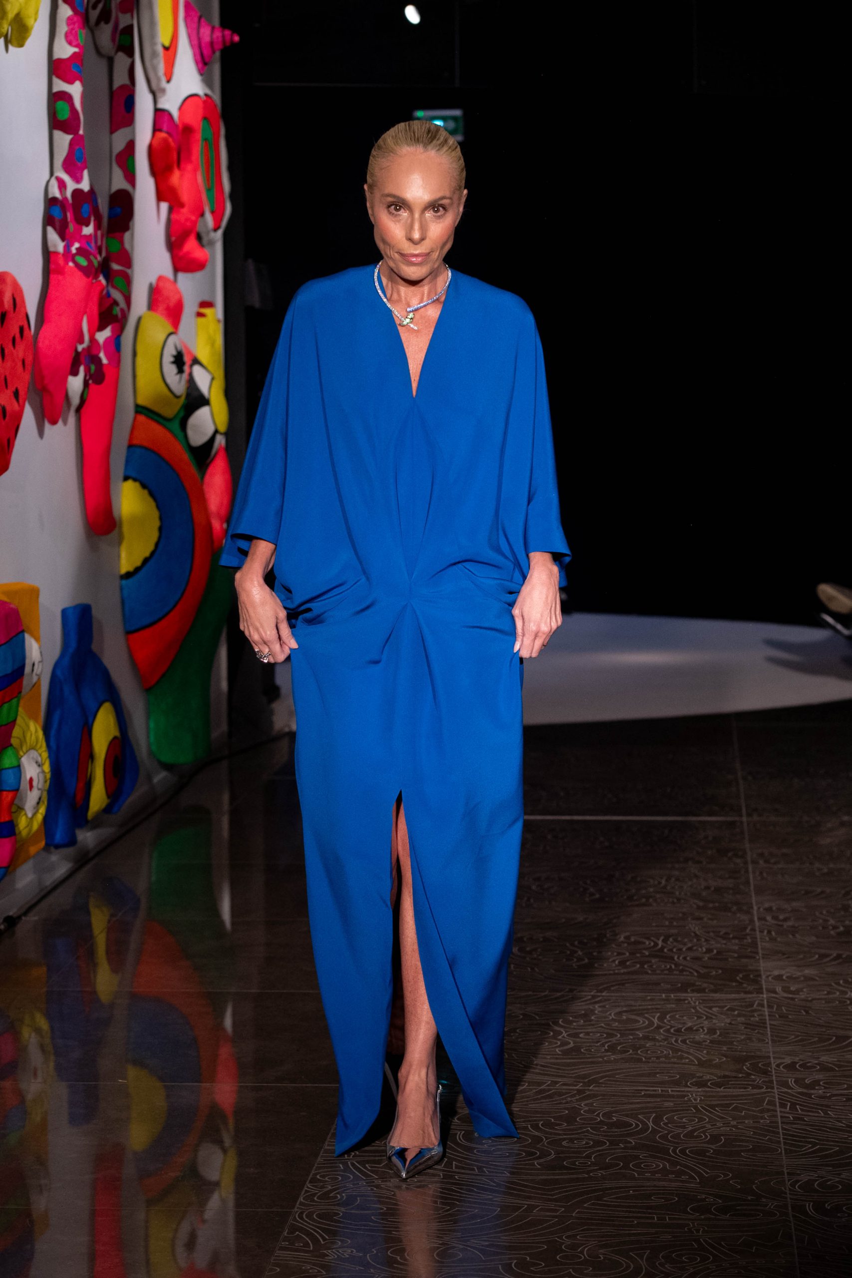 Neuzinha Saad no desfile da grife Thayná Caiçara Desfile da grife Thayná Caiçara em Paris (Foto: Meera Fox/Divulgação)