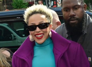 São Paulo: Doja Cat usa vestido de R$ 6,7 mil já visto em Maraisa Doja Cat (Foto: Eduardo Martins e Patricia Devoraes/Brazil News)