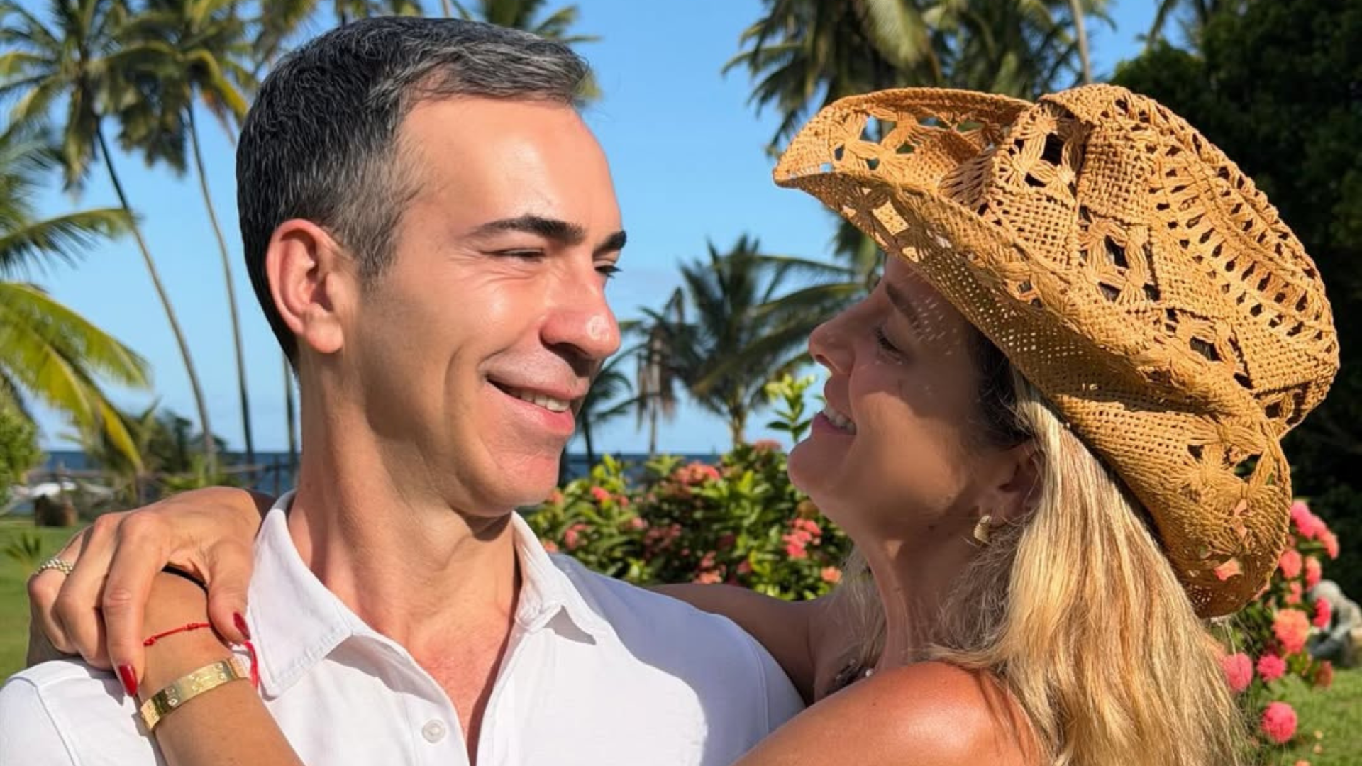 César Tralli e Ticiane Pinheiro (Foto: @ticipinheiro/Instagram/Reprodução)