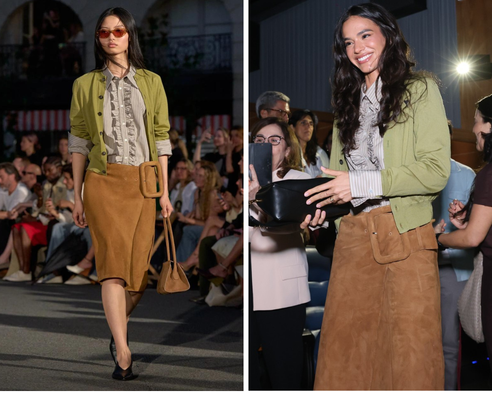 Desfile da Ami Paris e Bruna Marquezine (Foto: Reprodução/Roberto Filho/Brazil News)