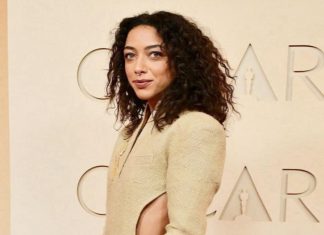 Oscar: Alice Carvalho usa vestido feito com fibras da Amazônia Alice Carvalho (Foto: Reprodução/Instagram/@normando)