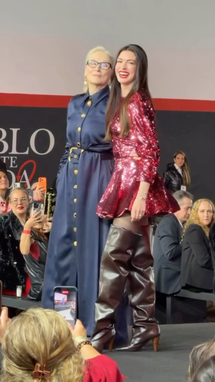 Meryl Streep e Anne Hathaway (Foto: Reprodução/Instagram