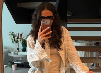 Marquezine, Sato e Ewbank mostram como usar look tipo pijama Bruna Marquezine com look estilo pijama (Foto: Reprodução/Instagram)