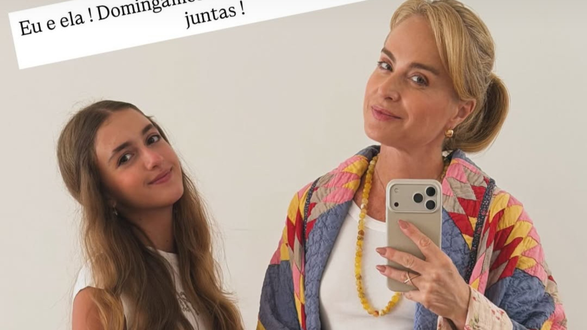 Eva e Angélica (Foto: @angelicaksy/Instagram/Reprodução)