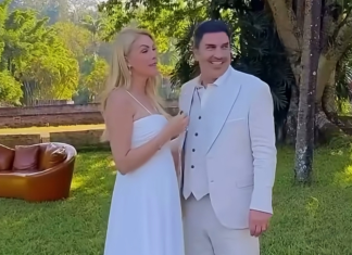Ana Hickmann posa com 2 vestidos de noiva para ensaio pré-wedding Ana Hickmann e Edu Guedes (Foto: @ahickmann/Instagram/Reprodução)