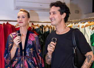 Renata Kuerten e Grund analisam coleção “vampiresca” de Zerbinato Renata Kuerten e Arlindo Grund (Foto: Divulgação)