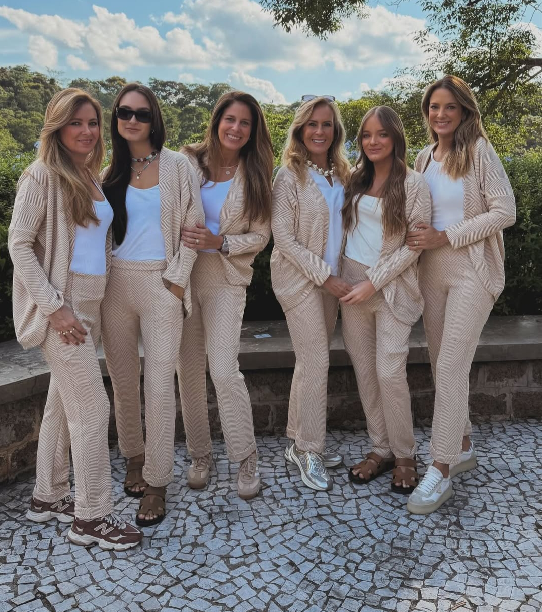 Kiki Pinheiro, Buby Pinheiro, Jô Pinheiro, Helô Pinheiro, Rafa Justus e Ticiane Pinheiro (Foto: 