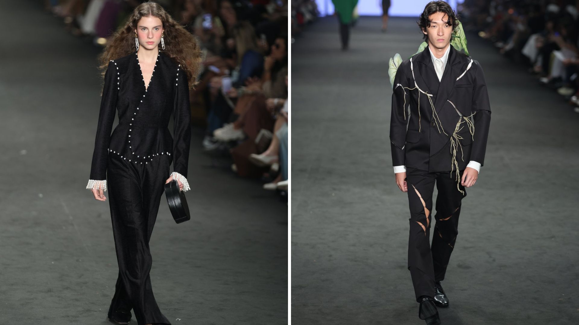 Looks das grifes Aluf e Normando (Fotos: Daniel Pinheiro/ Brazil News)