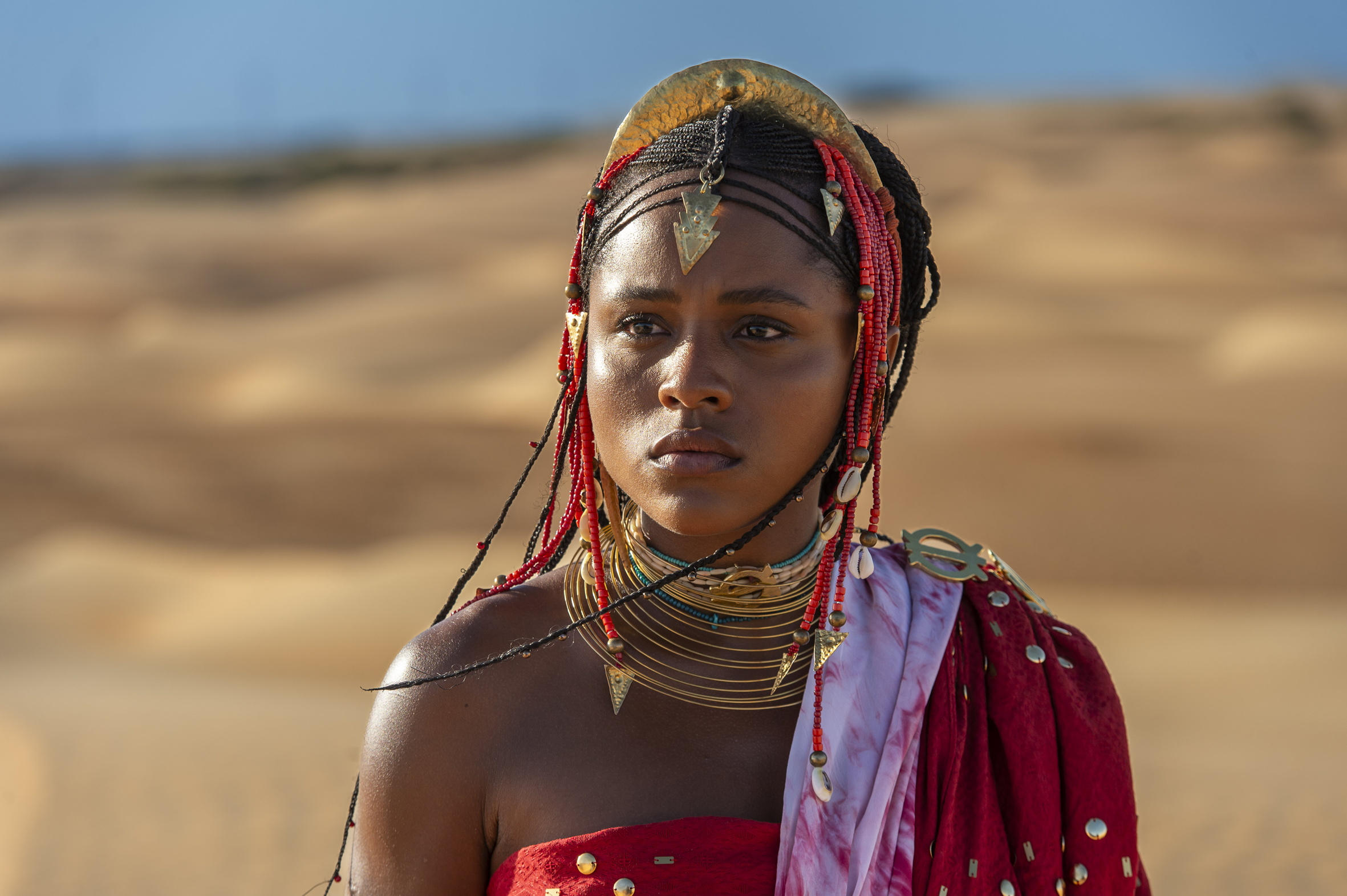 Alika (Duda Santos) em "A Nobreza do Amor (Foto: Estevam Avellar/TV Globo/Divulgação)