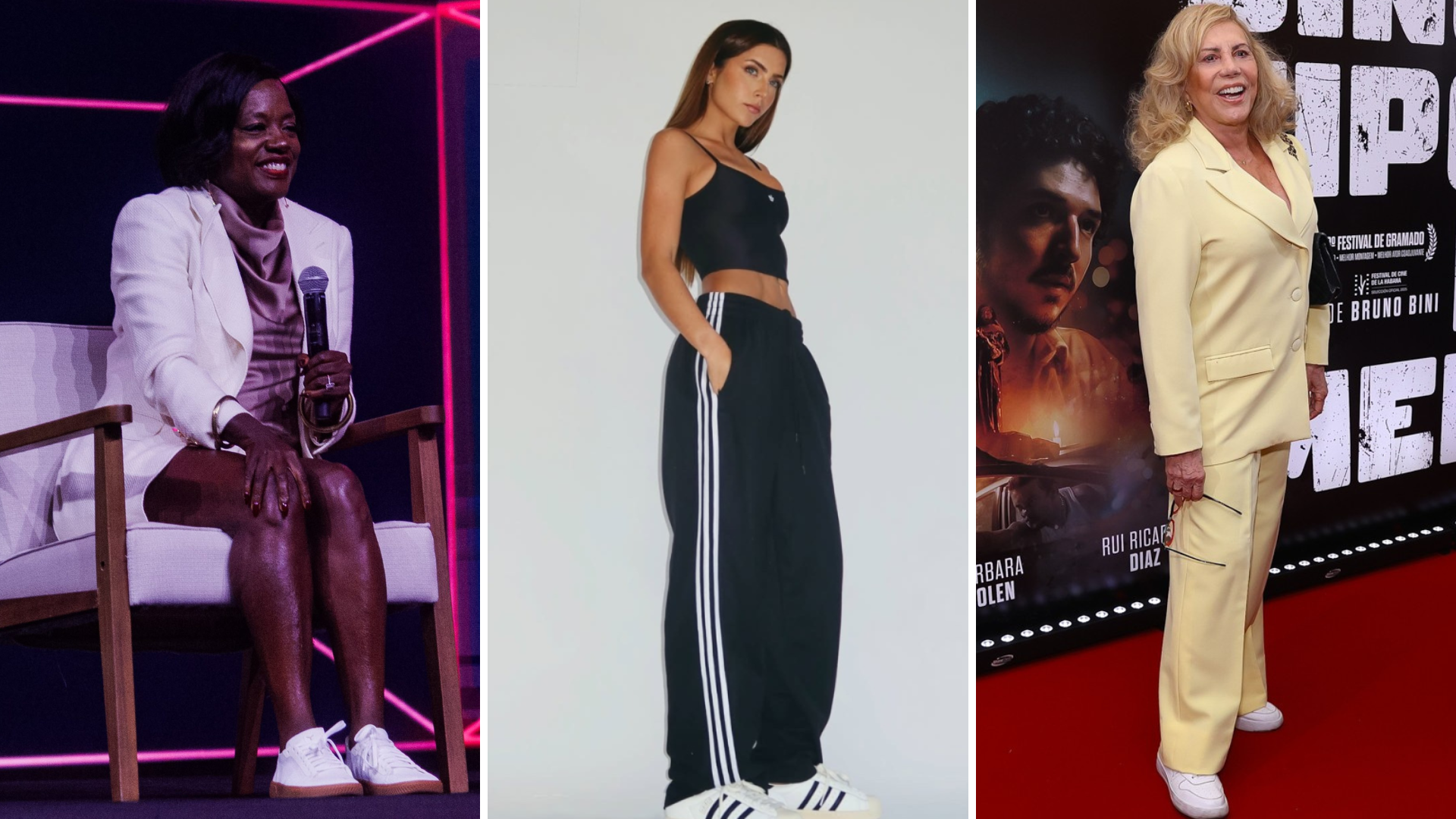 Viola Davis, Jade Picon e Arlete Salles (Foto: Brazil News - Instagram/Reprodução)