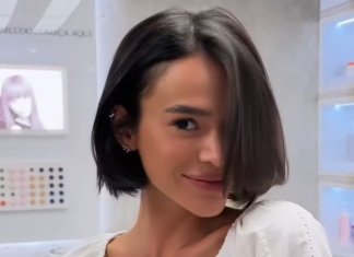 Bruna Marquezine muda visual e aposta em french bob: ‘está muito curto atrás, eu tô amando’ Bruna Marquezine (Foto: @tiparente/Instagram/Reprodução)