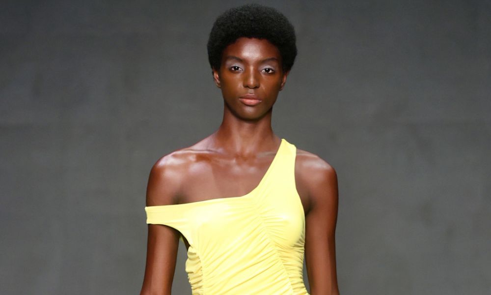 Ana Lopes no desfile da Argalji (Foto: Brazil News)