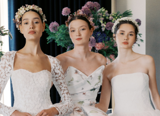 De renda a véu com chapéu country: veja 7 tendências de vestido de noiva direto da Semana de Moda de Noivas de NY Noivas de Sareh Nouri (Foto: Divulgação)