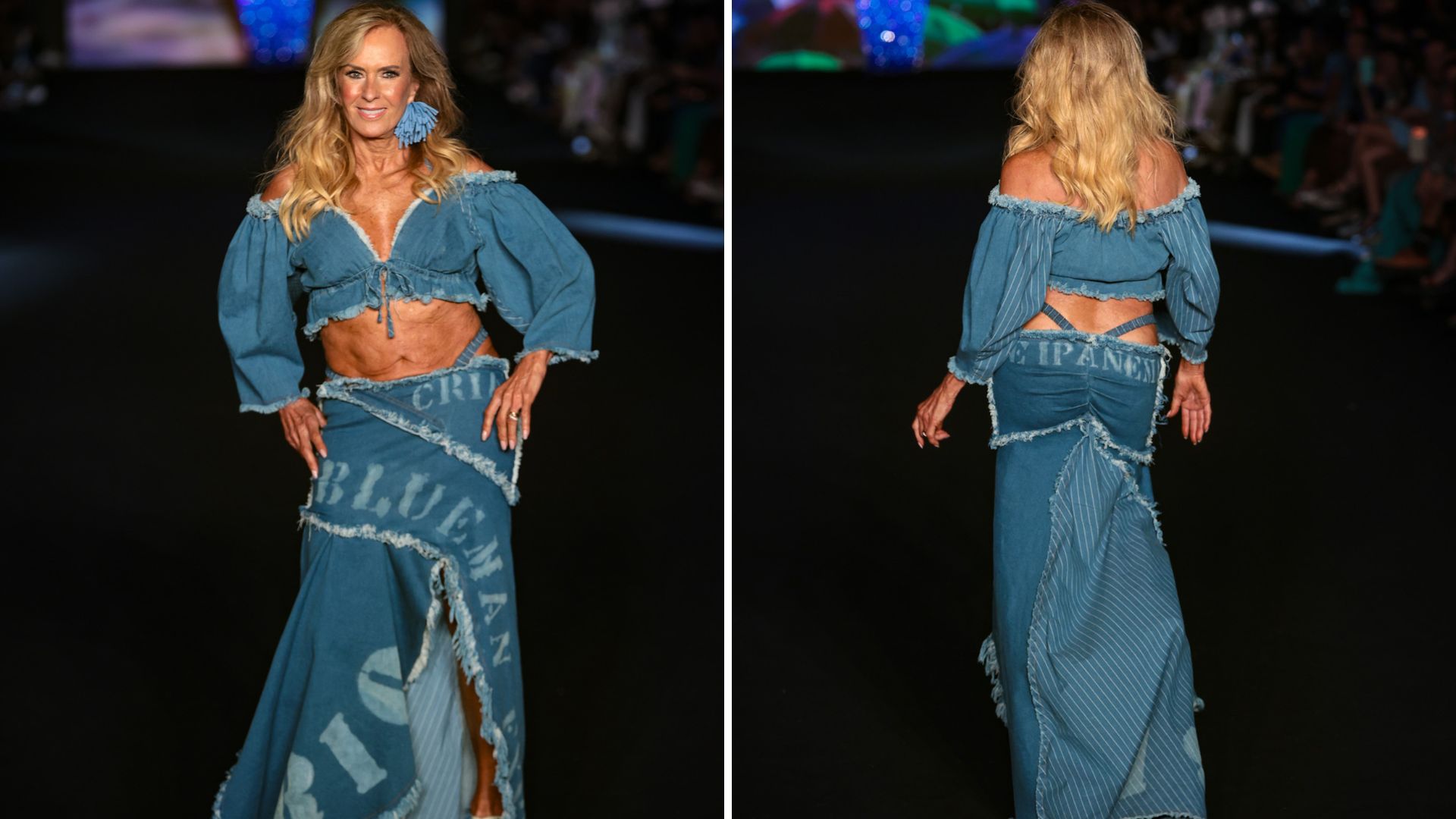 Helô Pinheiro no desfile da BlueMan (Foto: Victor Chapetta/Brazil News)