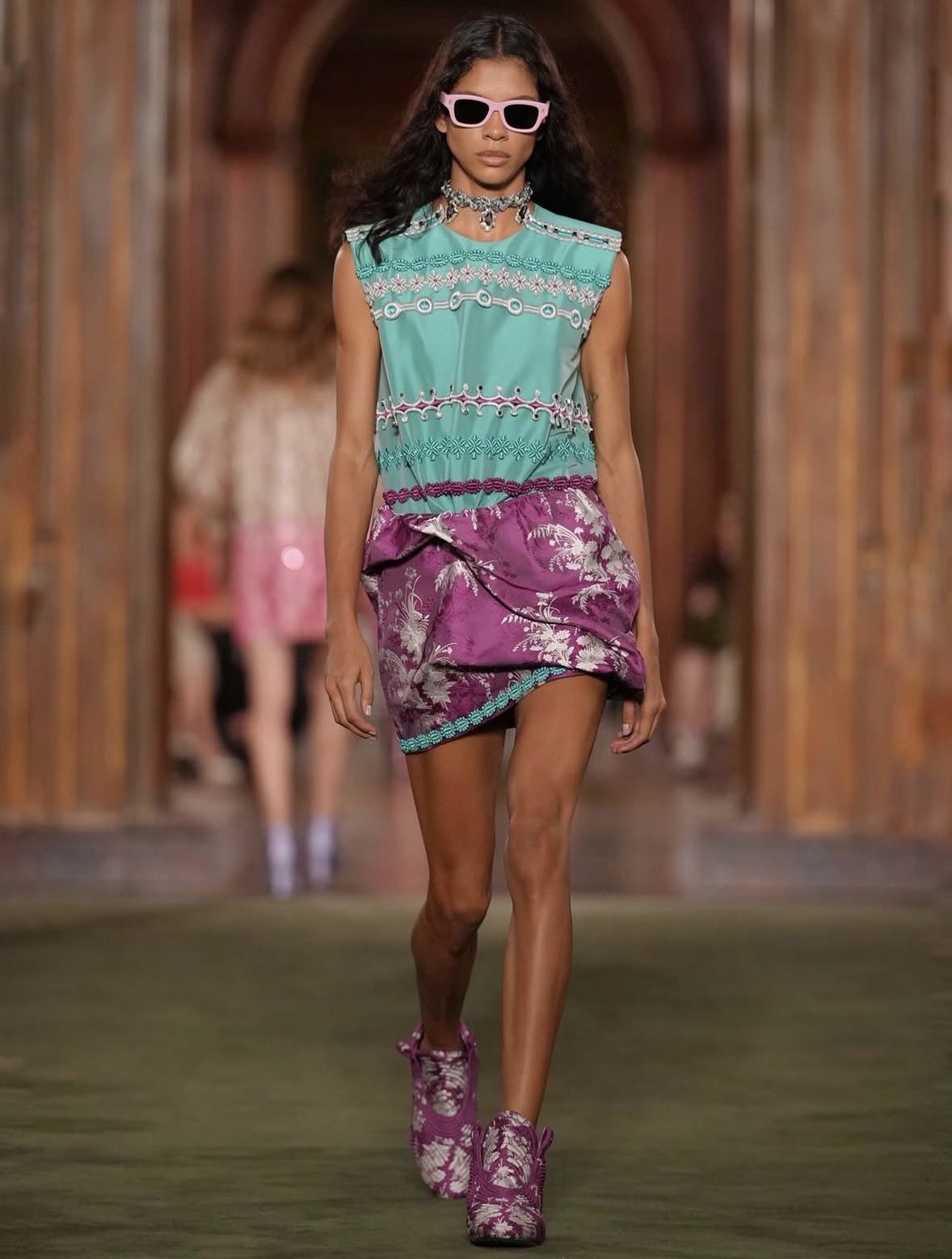 Ellen Borges no desfile da Louis Vuitton (Foto: Divulgação)