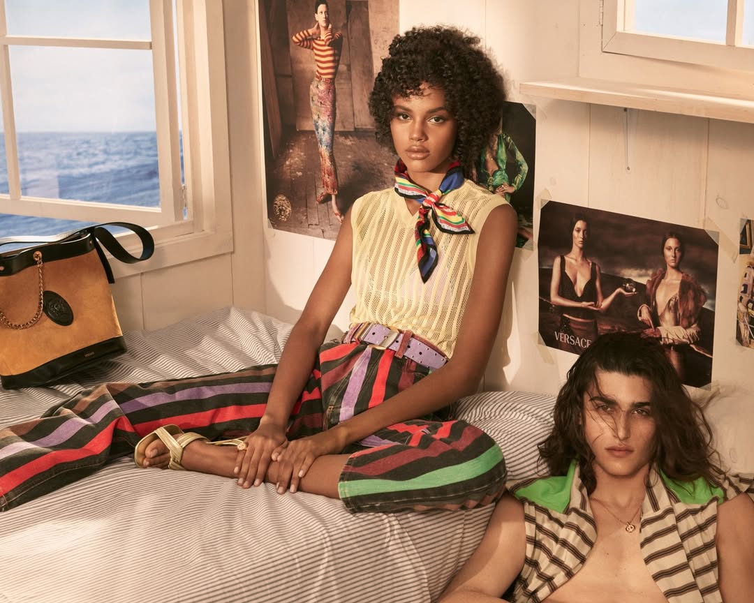 Sabryna Oliveira (Fotos: Steven Meisel/Versace/Divulgação)