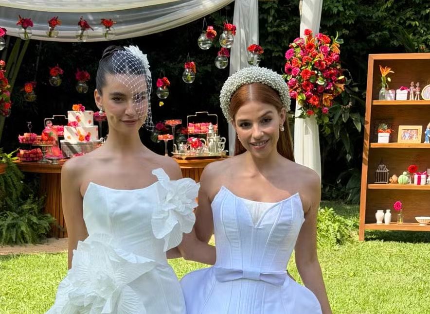 Lorena e Juquinha em "Três Graças (Foto:  Juliana Pimenta e Raphael Almeid/Reprodução/Gshow)