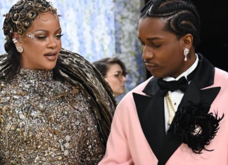 Avisa que é ela! Artista digital transforma com IA look de Rihanna no Met Gala em ostra com maxipérola. Compare as duas versões Rihanna e A$AP Rocky no Met Gala 2026
