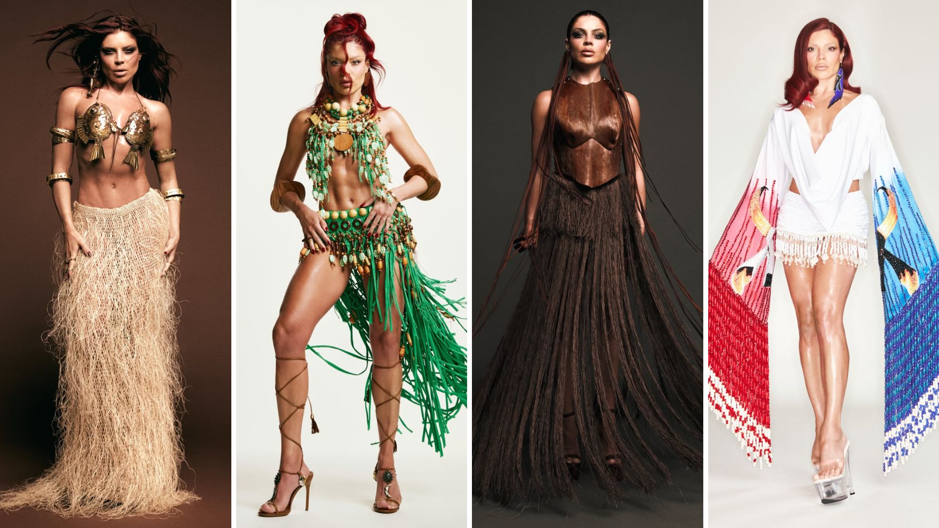 Gkay com looks amazônicos no Festival da Cunhã (Fotos: Igor Melo/Reprodução/Instagram)