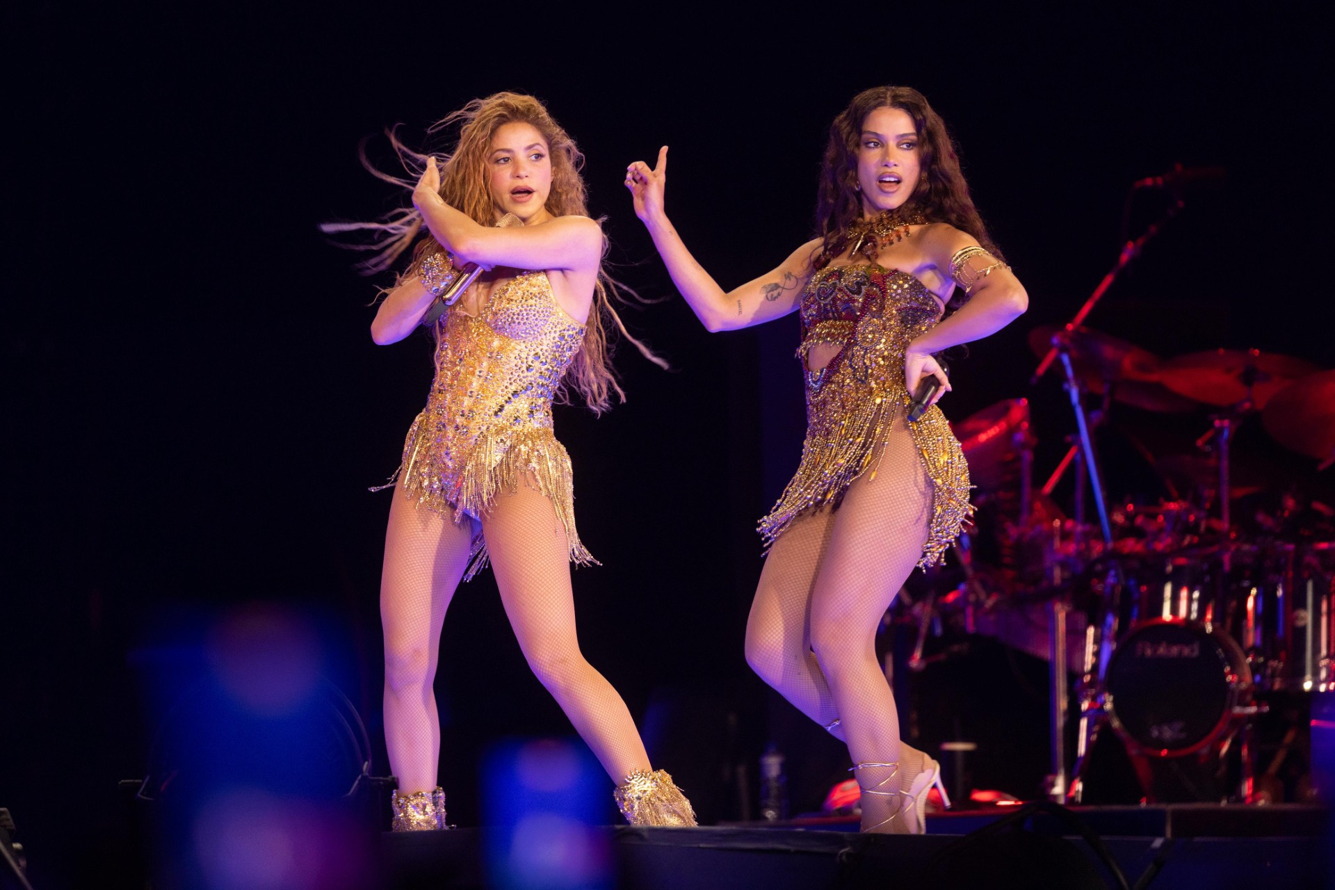 Shakira e Anitta (Foto: Isabella Mendez/Brazil News)