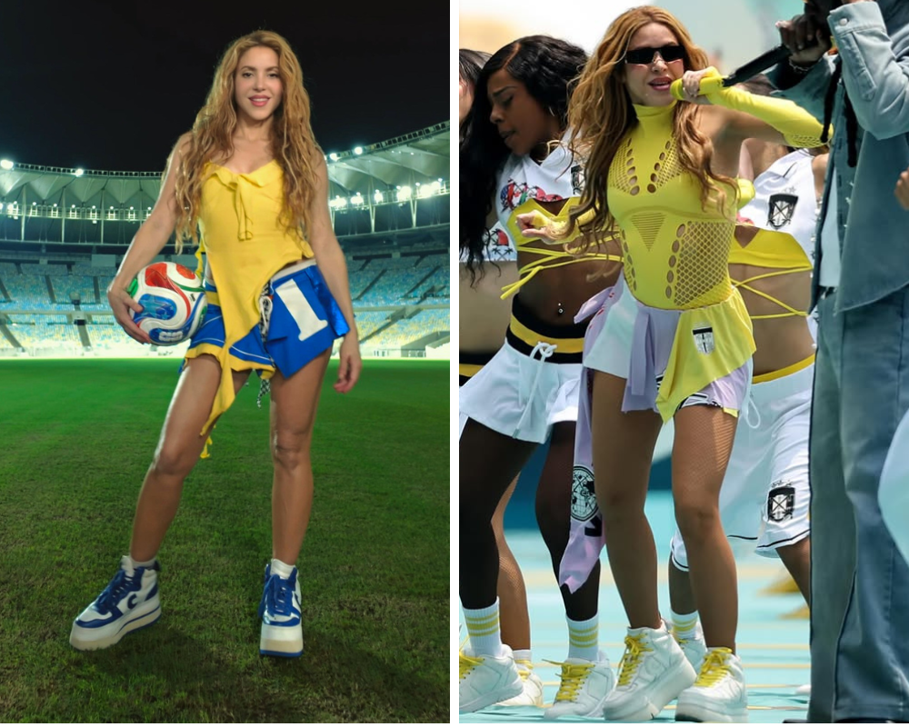 Shakira no Maracanã e na abertura da Copa do Mundo (Foto: Reprodução/Instagram)