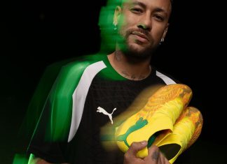 Copa do Mundo: Neymar segue Messi, foge da febre rosa e estreia chuteira exclusiva amarela Neymar Jr com as chuteiras amarelas da Puma (Foto: Reprodução/Ibstagram)