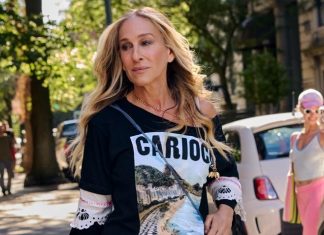 Sarah Jessica Parker aposta em look total da marca brasileira Farm Rio pelas ruas de Nova York; veja preços das peças Sarah Jessica Parker (Foto: Divulgação/Farm Rio)