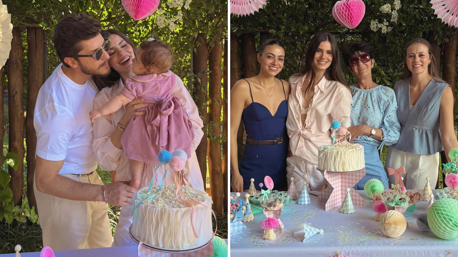Camila Queiroz, Klebber Toledo e Clara (Foto: @camilaqueiroz/Instagram/Reprodução)