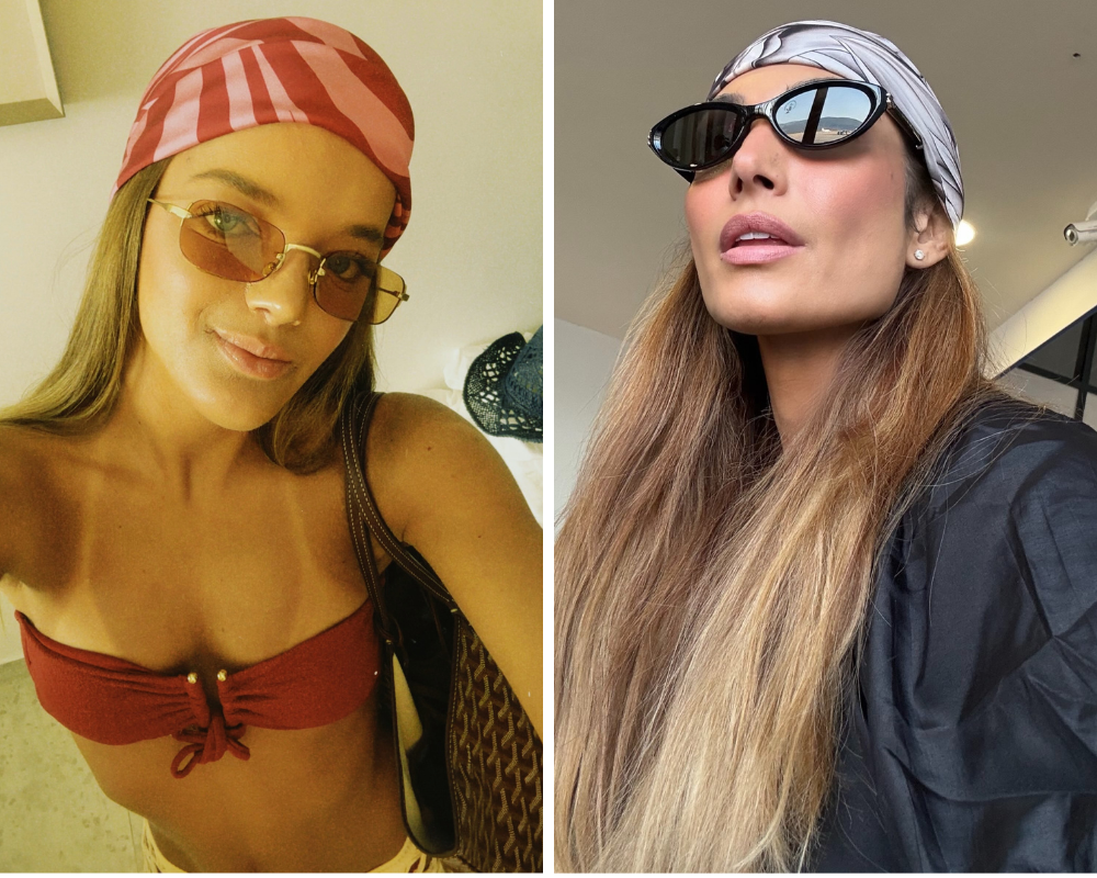 Rafa Justus e Patícia Poeta com lenço na cabeça (Fotos: Reprodução/Instagram)