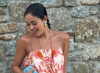 Sophie Charlotte coloca na mala de viagem da Grécia vestido balonê de R$ 549 Sophie Charlotte (Foto: @sophiecharlotte/Instagram/Reprodução)