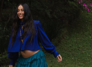 Grávida fashion: Sabrina Sato chama atenção com estilo boho chic e barriga à mostra Sabrina Sato (Foto: @sabrinasato/Instagram/Reprodução)