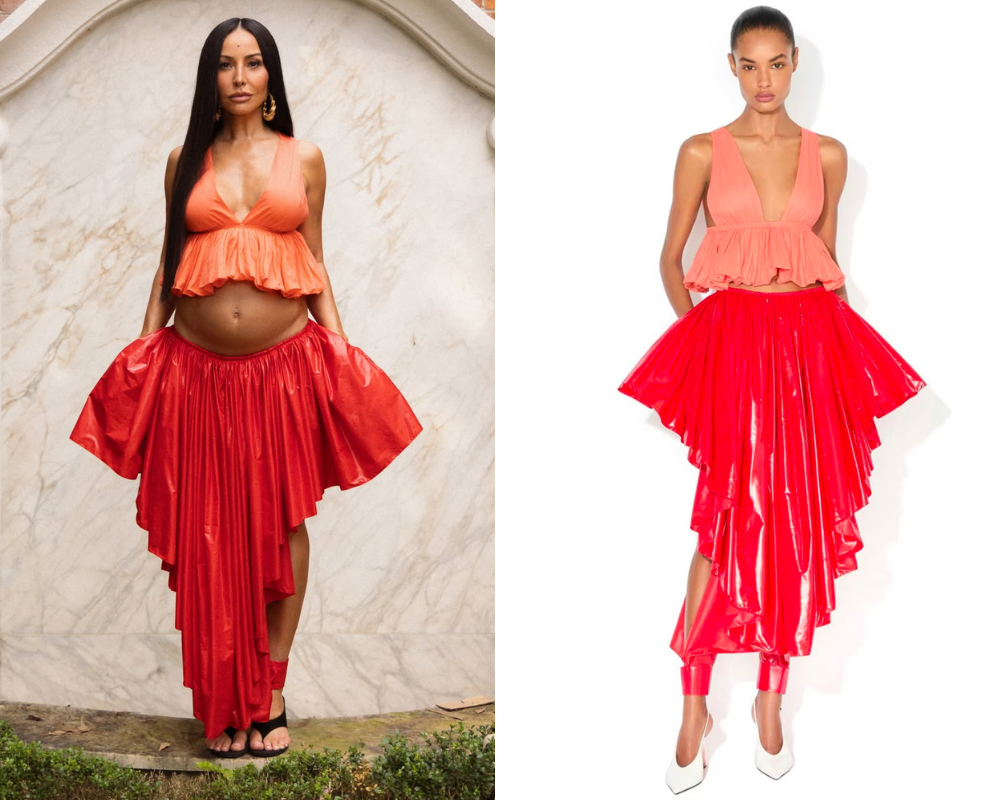 Sabrina Sato e o look da Maison Alaïa (Fotos: Reprodução/Instagram)
