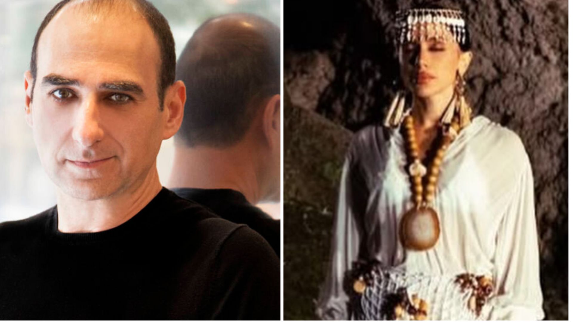 Amir Slama e Anitta em "Equilibrivm" (Fotos: Divulgação/Reprodução)