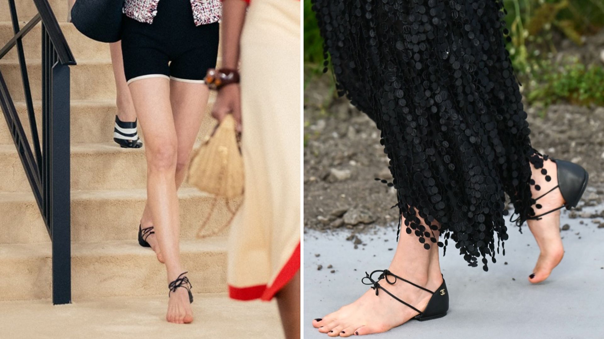 Desfile da Chanel e Margaret Qualley (Foto: Reprodução/Instagram)