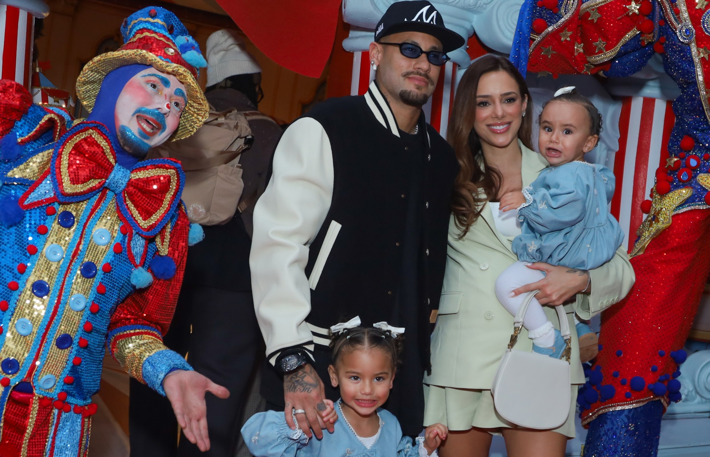 Neymar, Bruna Biancardi, Mavie e Mel (Foto: Clayton Felizardo/Brazil News)