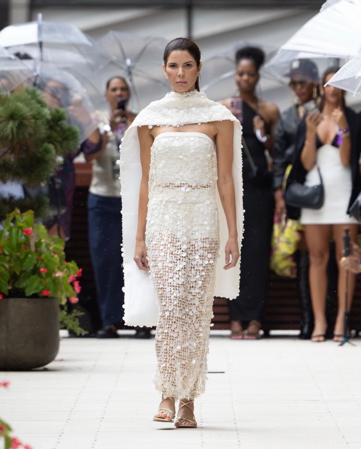 Swanmy Sampaio em desfile de Nova York (Foto: Divulgação)
