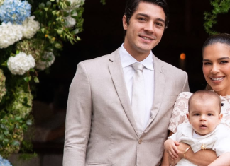 Mariana Rios aposta em vestido de renda de R$ 3,7 mil para batizado do filho Palo Mariana Rios (Foto: @marianarios/Instagram/Reprodução)