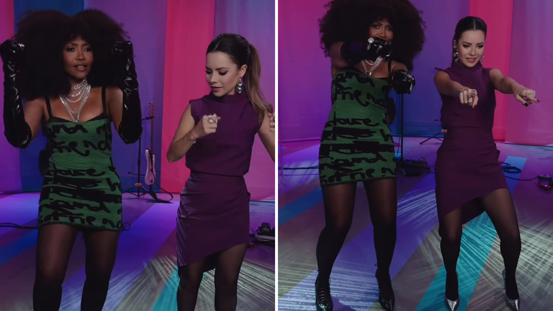 Gaby Amarantos e Sandy (Foto: @multishow/Instagram/Reprodução)