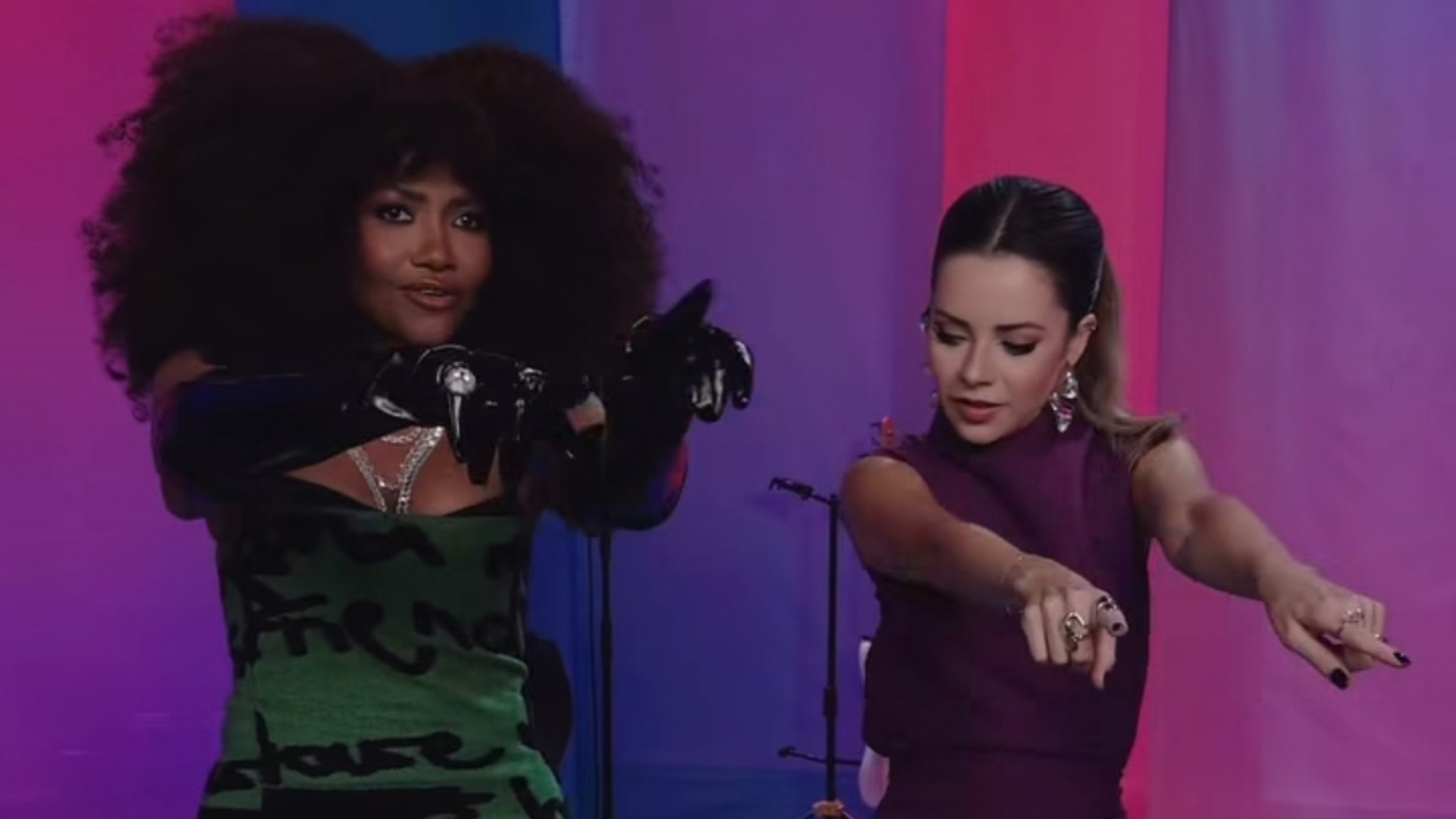 Gaby Amarantos e Sandy (Foto: @multishow/Instagram/Reprodução)