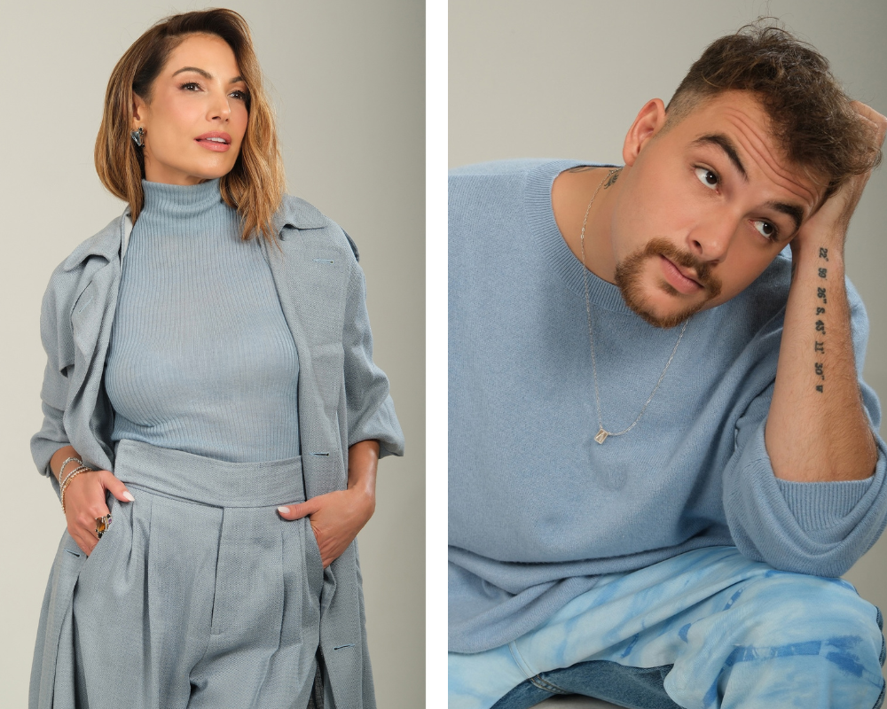 Patricia Poeta e o filho Felipe na revista Fashion Magazine NYC (Foto: Leonardo Zamboni/Reprodução)