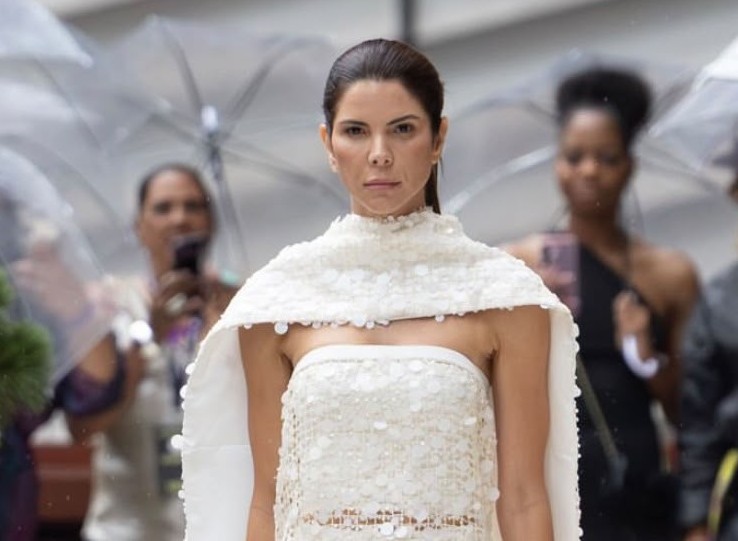 Swanmy Sampaio em desfile de Nova York (Foto: Divulgação)