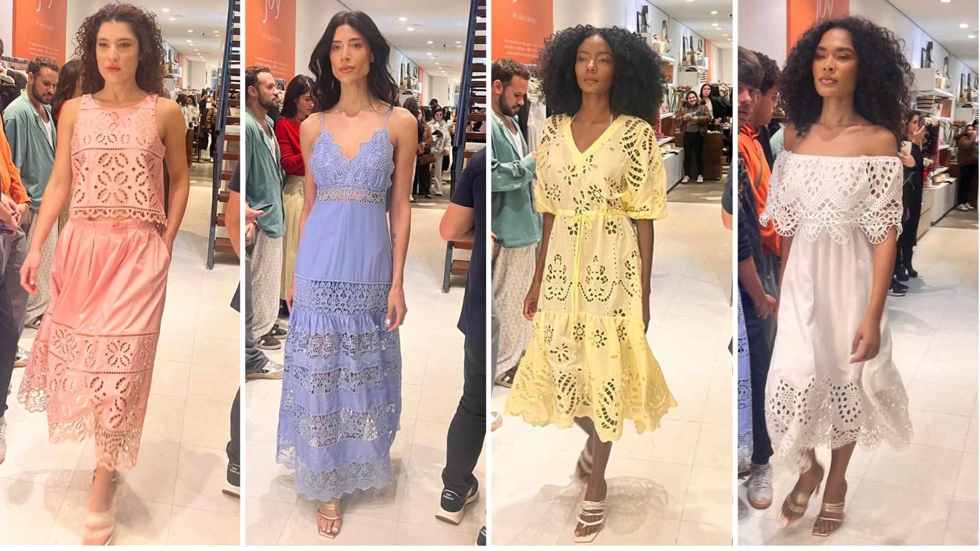 Desfile de Marie Mercié na loja de Amir Slama (Foto: Rosângela Espinossi)