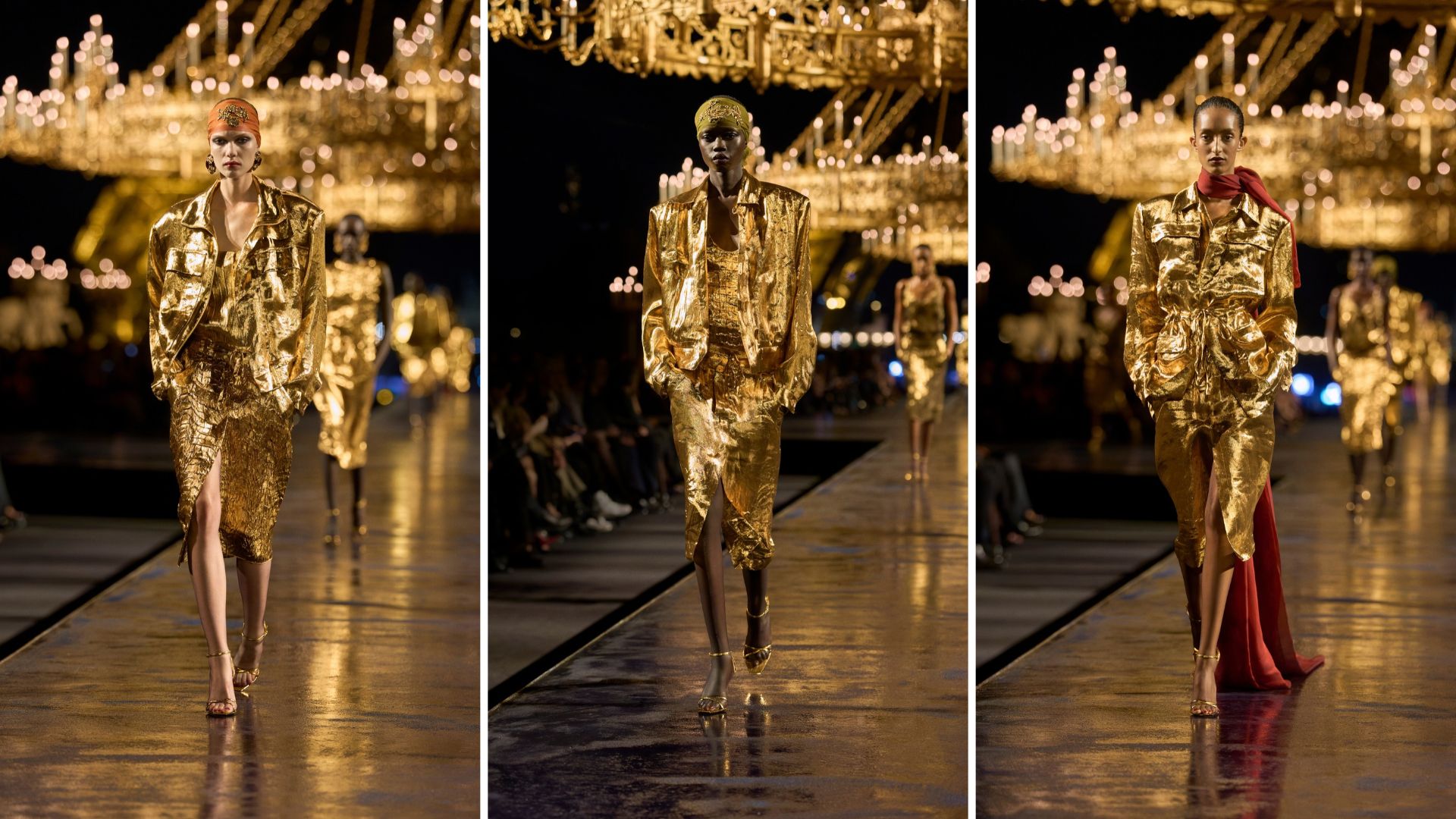Desfile primavera-verão 2027 da YSL (Foto: Divulgação)