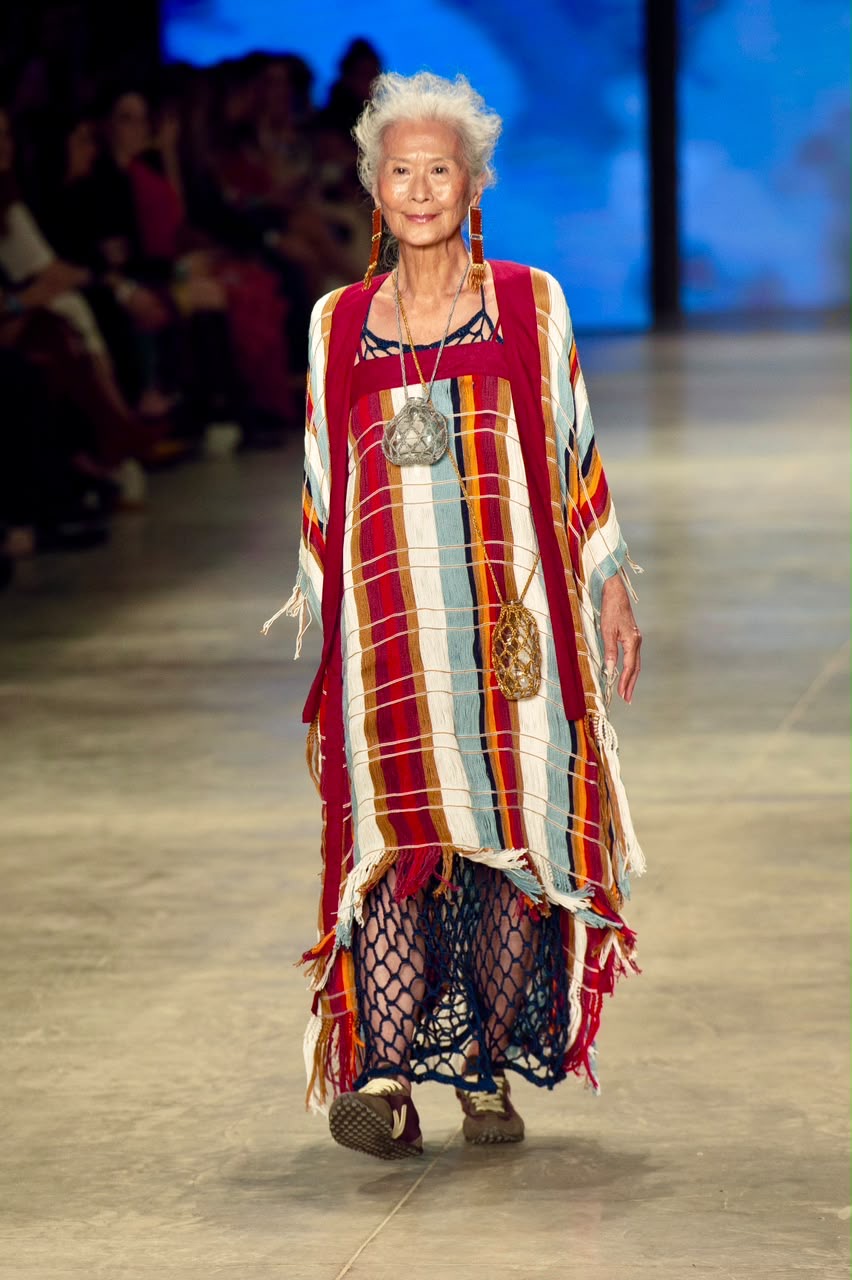 Catarina Mina no SPFW (Foto: Eduardo Martins/Brazil News)