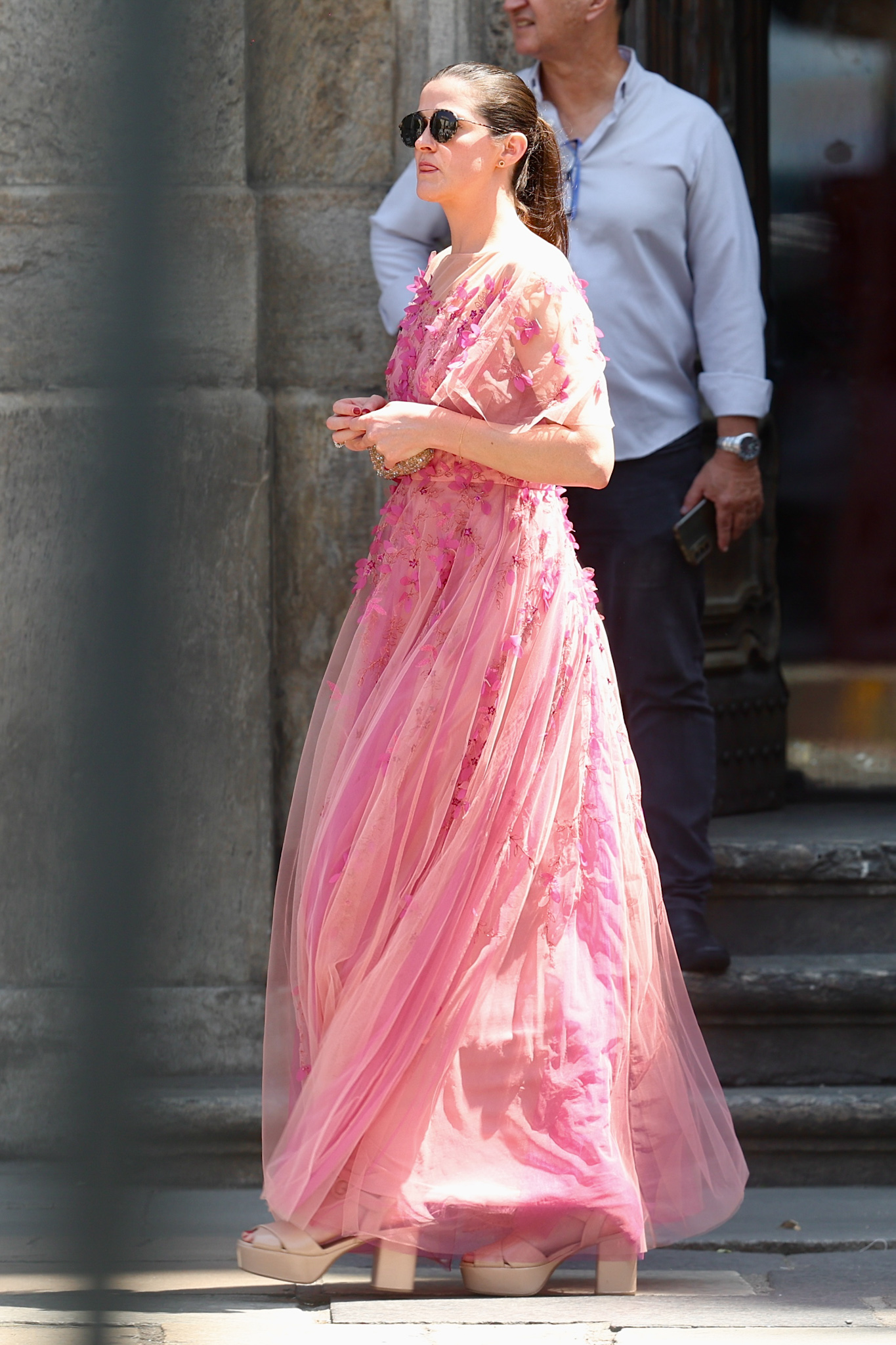 Convidada do casamento de Giulia Be e Conor Kennedy (Foto: Brazil News)