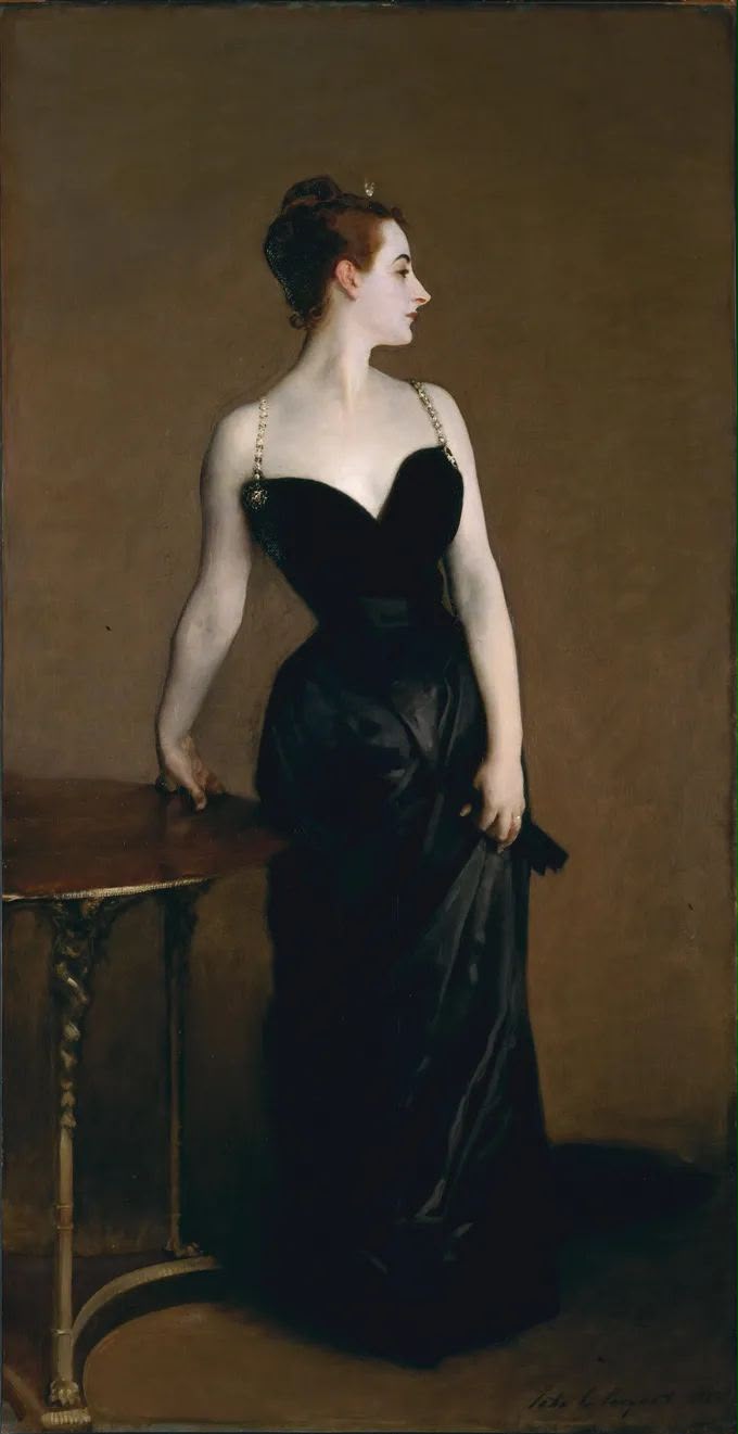 Virginie Gautreau, a Madame X, retratada por John Singer Sargent em 188 (Foto: Reprodução)