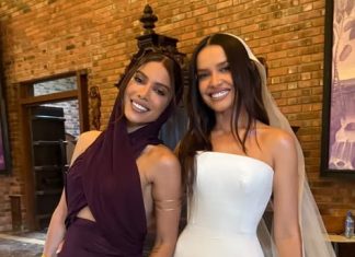 Anitta e mais: veja marcas de 8 vestidos usados pelas madrinhas e convidadas do casamento de Juliette Anitta e Juliette (Foto: Reprodução/Instagram)